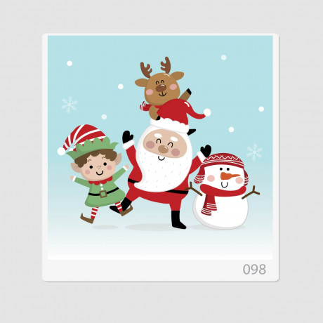 Иллюстрация "Дед Мороз и его друзья"