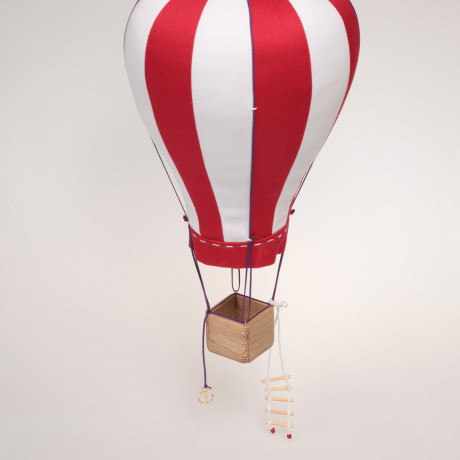 Мобильный воздушный шар бело-красный 44см