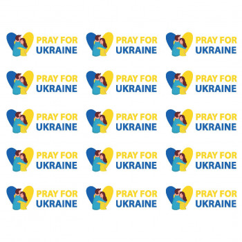 Украинские наклейки "Pray...